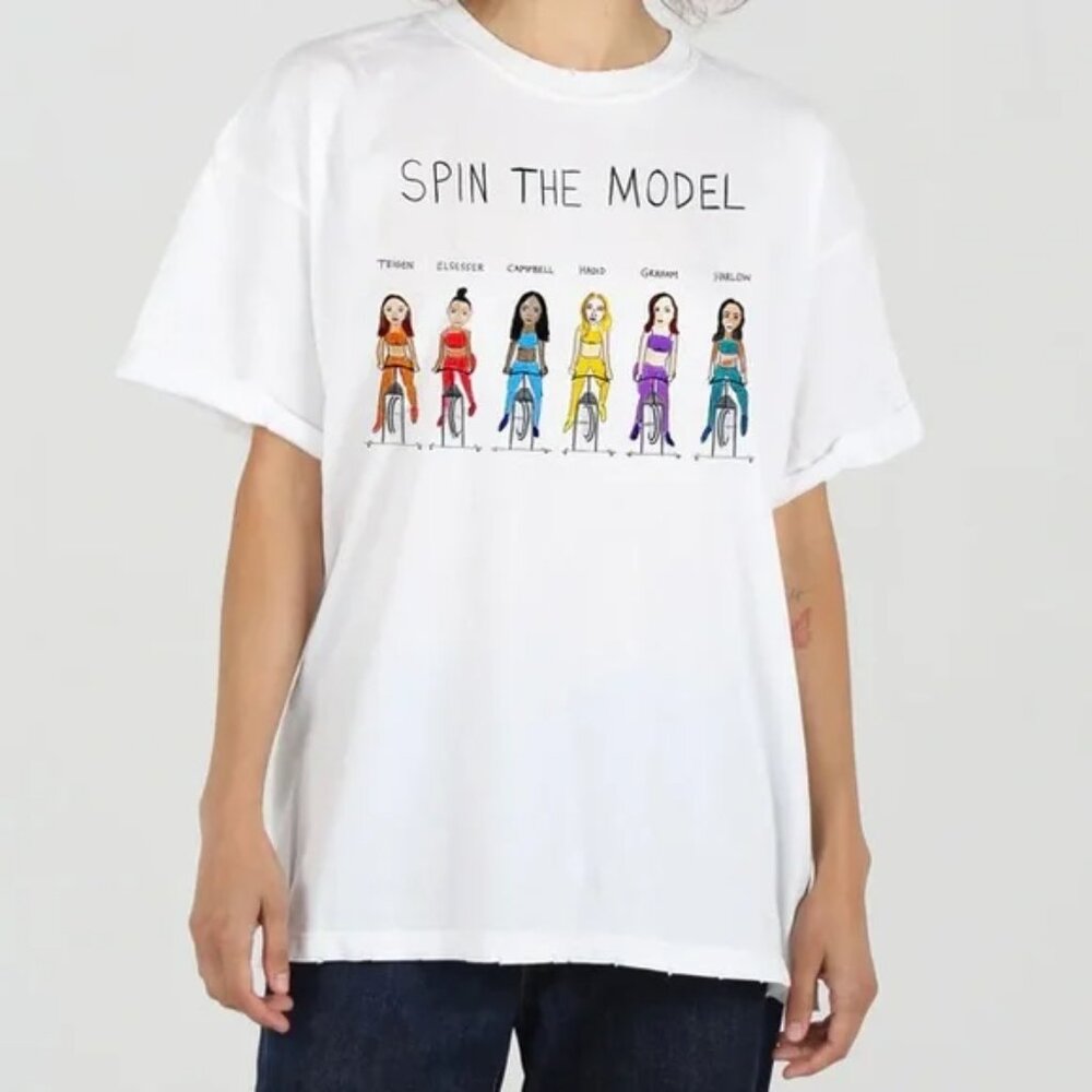 Unfortunate Portrait Spin the Model Cotton Graphic Tee
